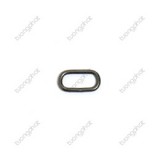 15x6x2mm Iron Oval Ring